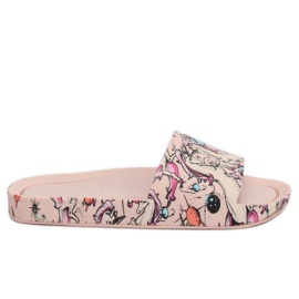 Pantuflas rosa unicornio CK83 Rosa