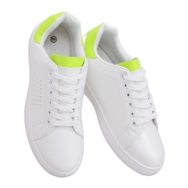Zapatillas de mujer blancas y neón LV101P Flugreen blanco amarillo Zapatillas de mujer blancas y neón LV101P Flugreen blanco amarillo