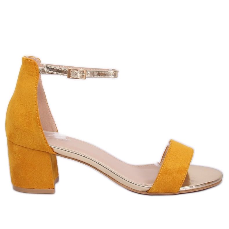 Sandalias de tacón alto miel M307P Amarillo Sandalias de tacón alto miel M307P Amarillo