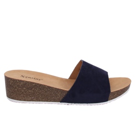 Pantuflas azul marino G186P Navy