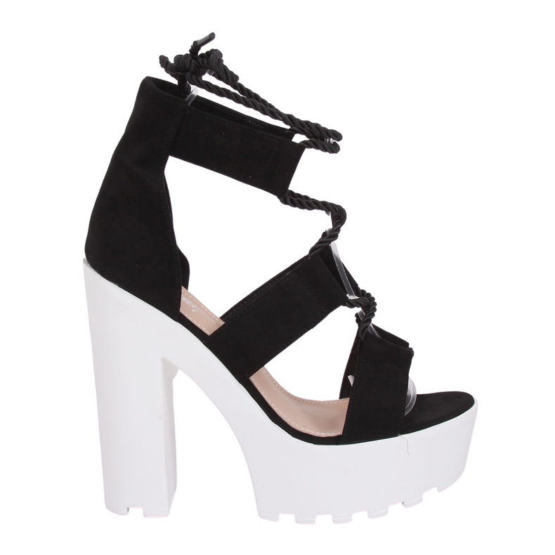 Sandalias negras en la plataforma NS120 Negro