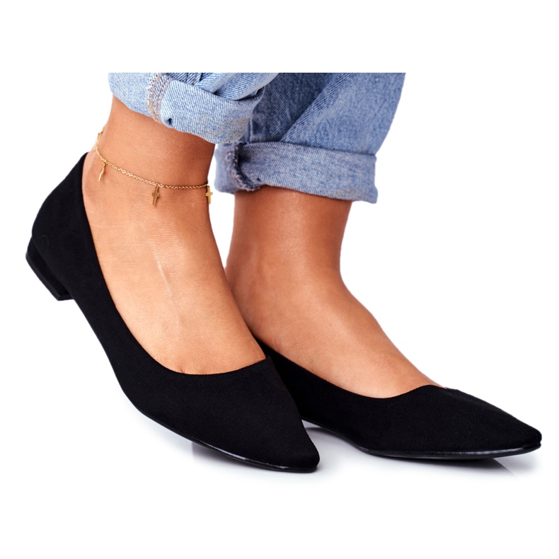 EVE Bailarinas Mujer Suede Black Westley negro
