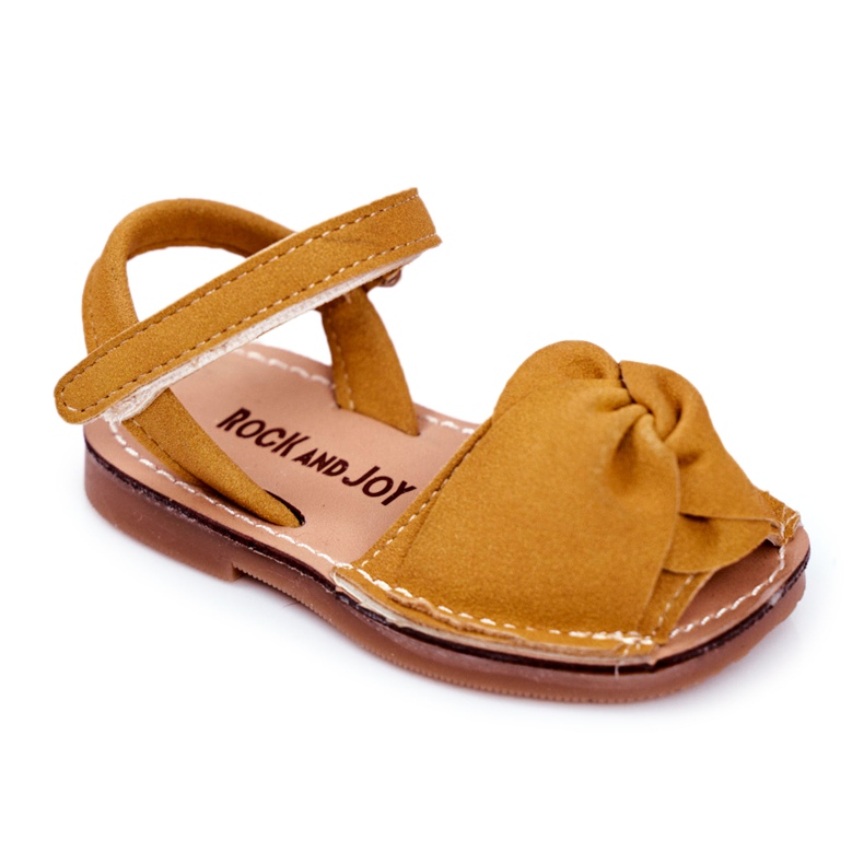 FRROCK Sandalias infantiles con velcro Goofy amarillas amarillo