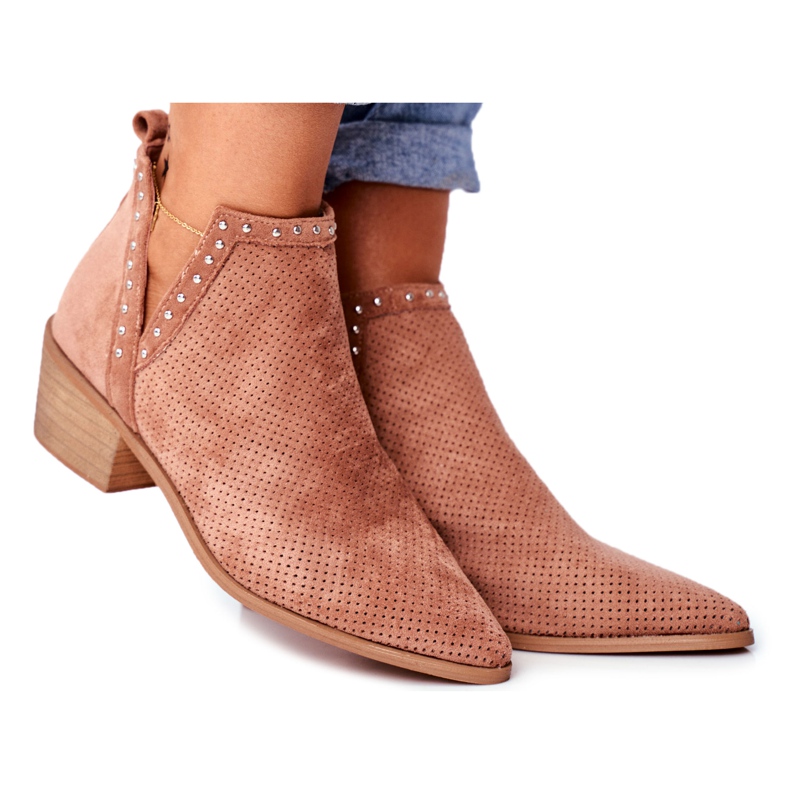 Bellucci Botas De Mujer Con Tacón Ante Calado Rosa Margate rosado Bellucci Botas De Mujer Con Tacón Ante Calado Rosa Margate rosado