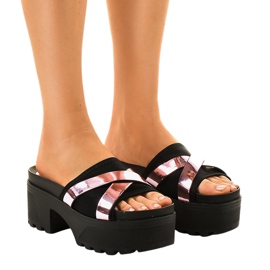 Tacones negros CL-3A309-20