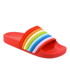 Zapatillas negras con arcoiris 2456-1 multicolor