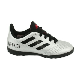 Botas de fútbol adidas Predator 19.4 Tf Jr G25825 plata