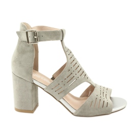 Sandalias con parte superior de ante Sergio Leone SK903 gris