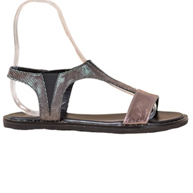 Goodin Sandalias elegantes sin cordones gris