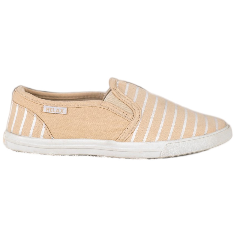 Balada Slipons beige con rayas