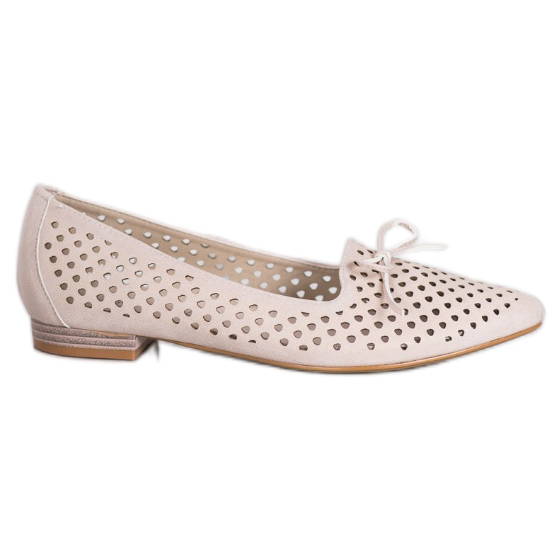 Goodin Bailarinas elegantes caladas beige