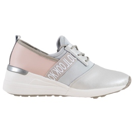 Zapatillas Look VINCEZA de piel gris