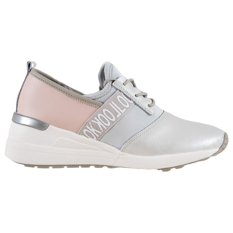Zapatillas Look VINCEZA de piel gris