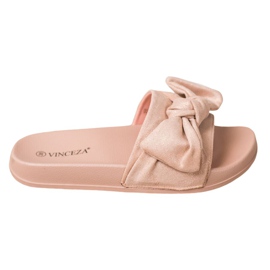 Zapatillas VINCEZA Con Lazo rosado