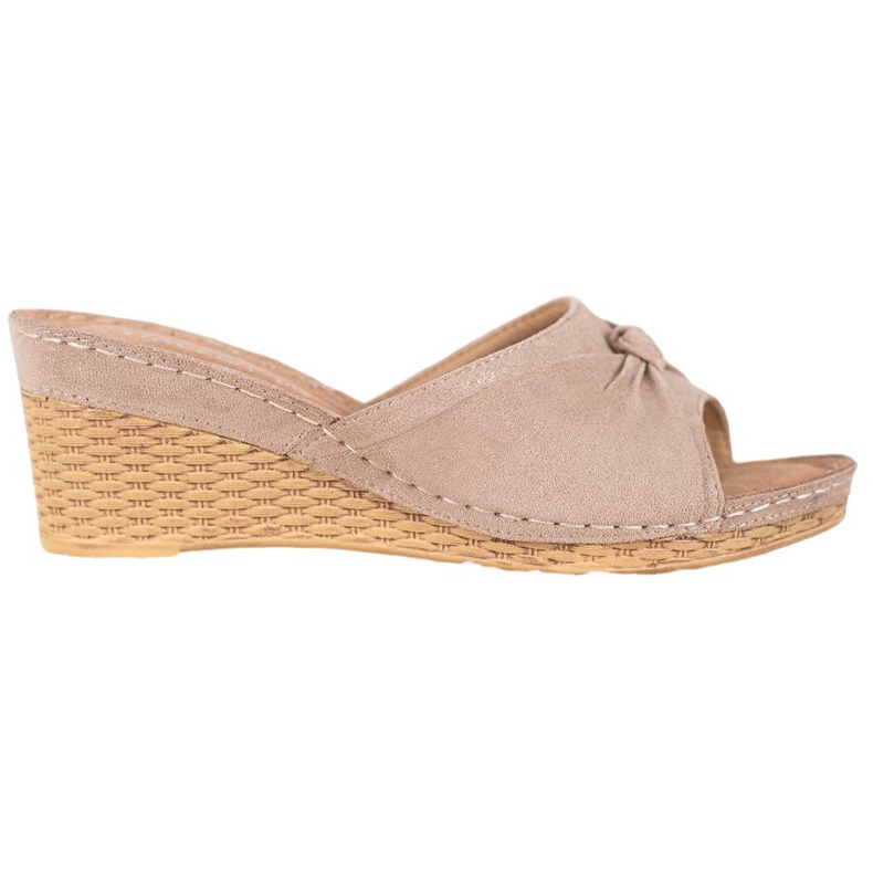 Pantuflas VINCEZA con purpurina elegantes amarillo