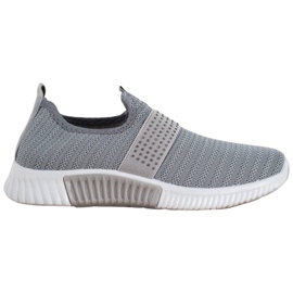 SHELOVET Calzado deportivo sin cordones gris