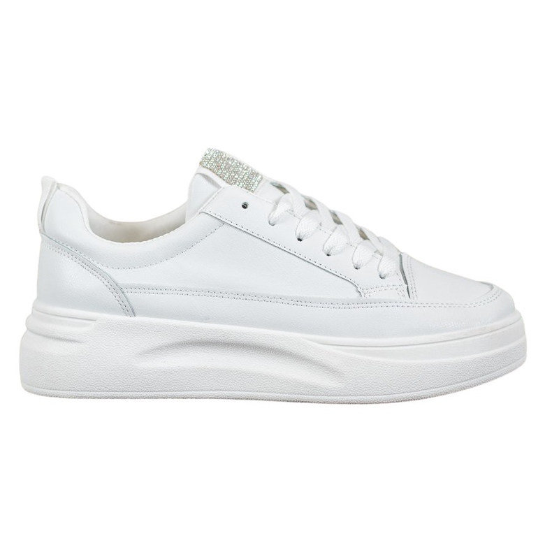 SHELOVET Zapatillas en la plataforma de moda blanco SHELOVET Zapatillas en la plataforma de moda blanco