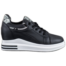 Lovery Zapatillas de deporte de cuña negro