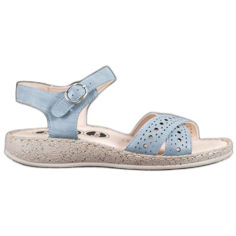 SHELOVET Sandalias ligeras en la plataforma azul