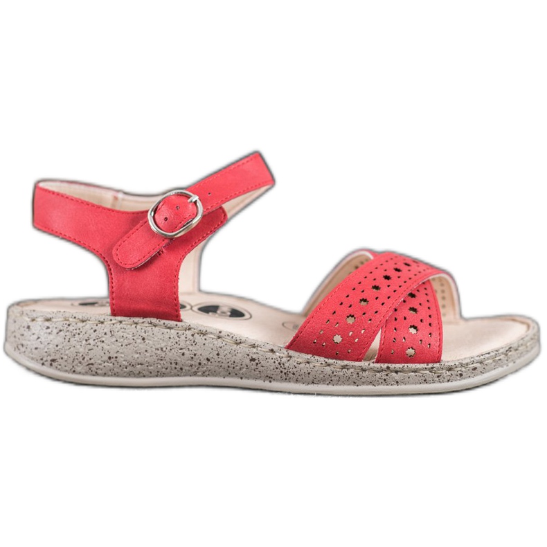 SHELOVET Sandalias ligeras en la plataforma rojo