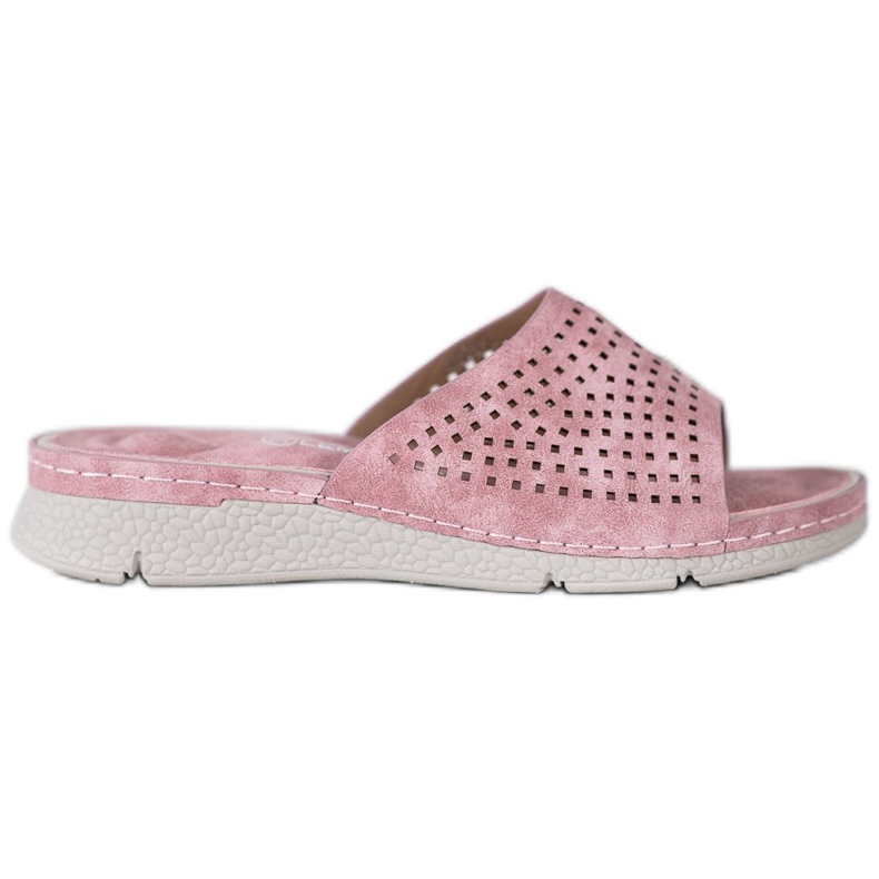 SHELOVET Pantuflas Caladas Ligeras rosado