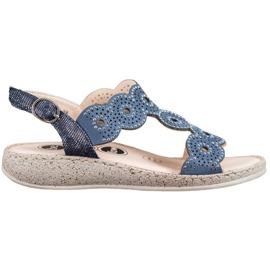 SHELOVET Sandalias elegantes en la plataforma azul