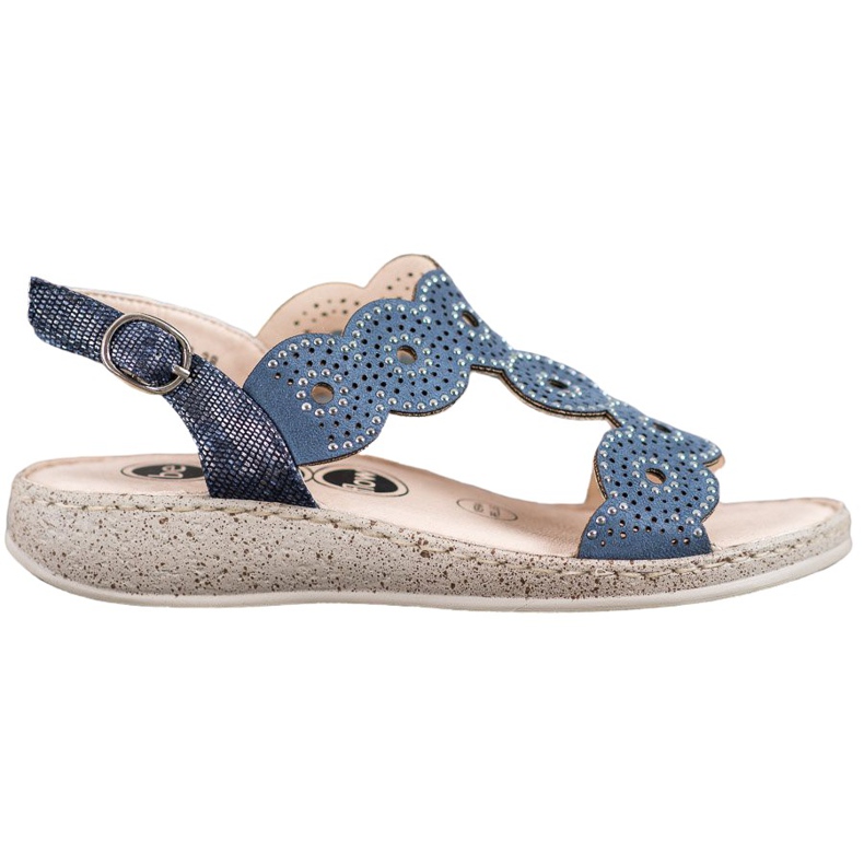 SHELOVET Sandalias elegantes en la plataforma azul