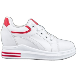 Lovery Zapatillas de deporte de cuña blanco