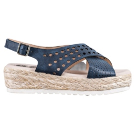 SHELOVET Sandalias alpargatas azul