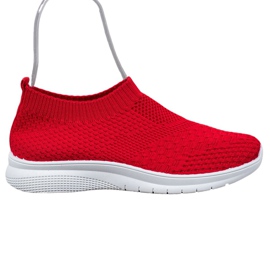 SHELOVET Zapatillas sin cordones rojo