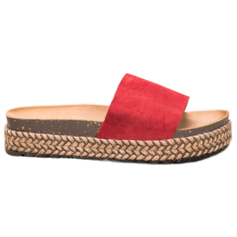 Comer Zapatillas casuales en la plataforma rojo