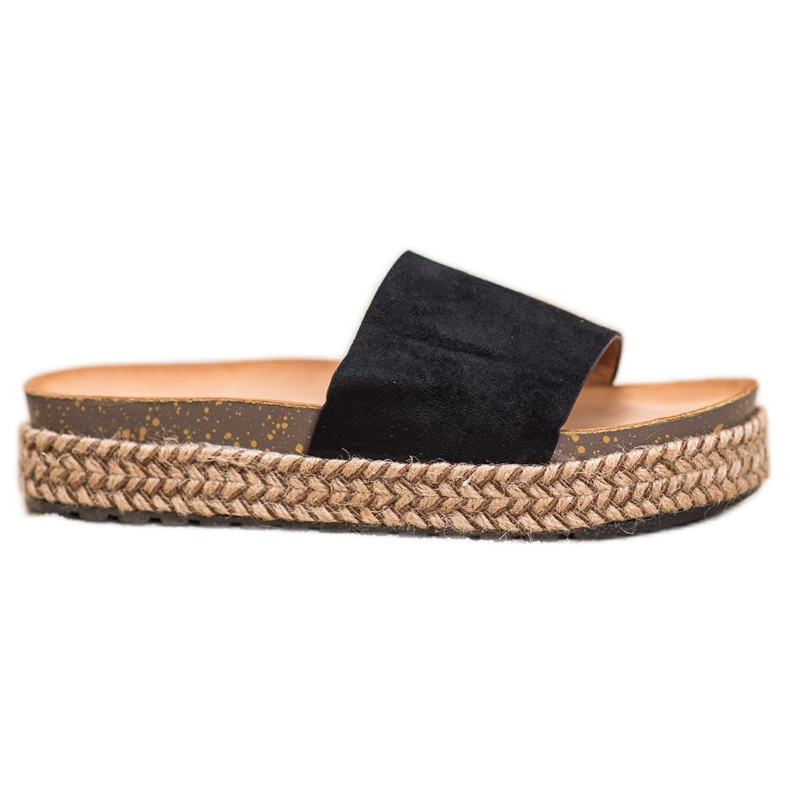 Comer Zapatillas casuales en la plataforma negro
