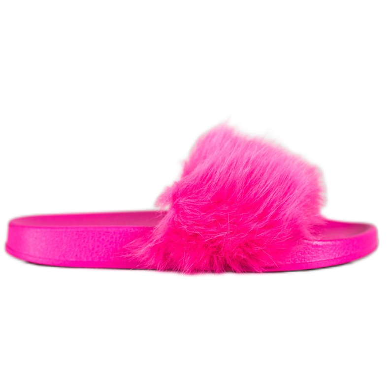 SHELOVET Zapatillas de Goma con Piel rosado