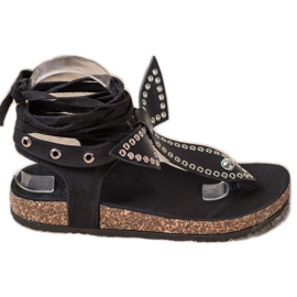 Seastar Sandalias chanclas atadas negro
