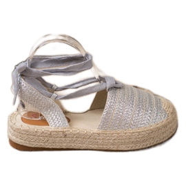 Seastar Sandalias de alpargatas atadas gris