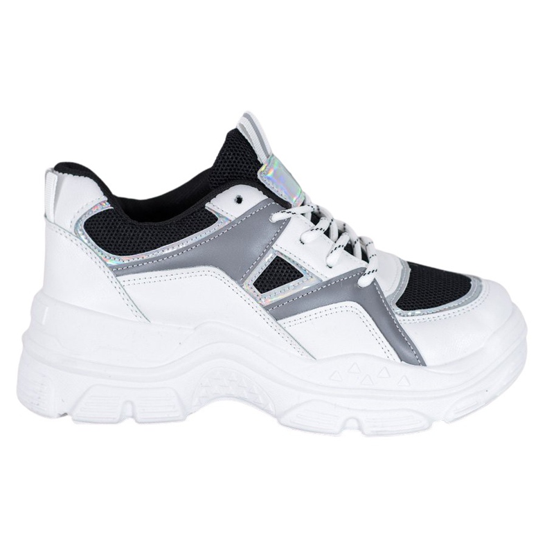 Sweet Shoes Zapatillas atadas blanco negro