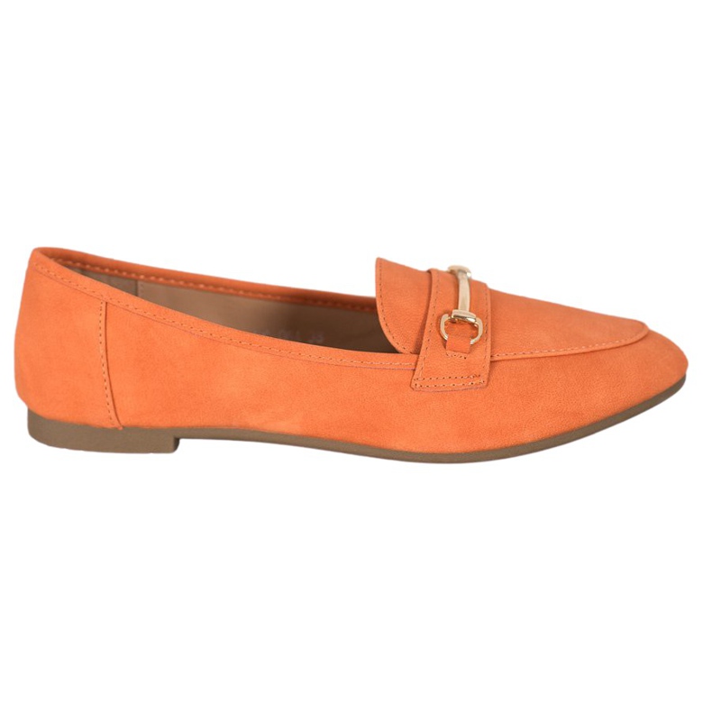 Nio Nio Mocasines elegantes con piel ecológica naranja