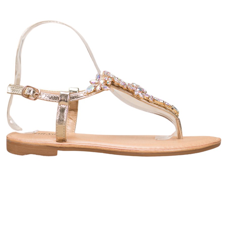 Small Swan Sandalias Elegantes Con Circonita amarillo Small Swan Sandalias Elegantes Con Circonita amarillo