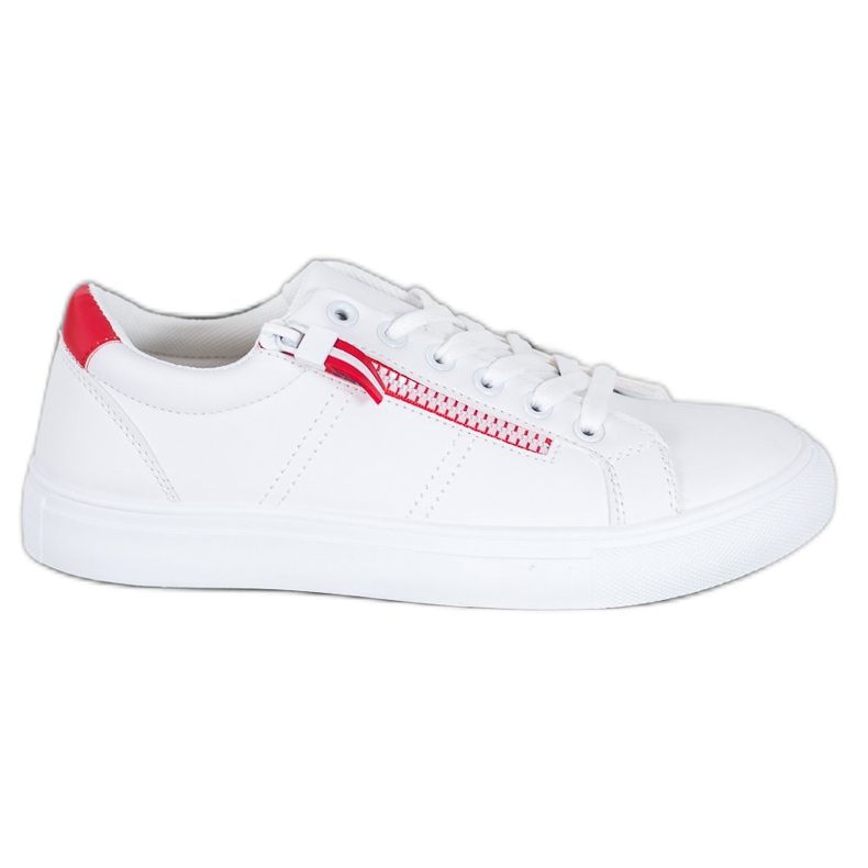 SHELOVET Zapatillas blancas con cremallera blanco