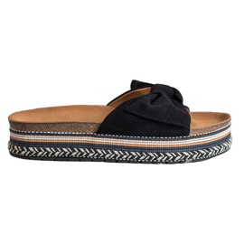 SHELOVET Zapatillas de moda en la plataforma negro SHELOVET Zapatillas de moda en la plataforma negro