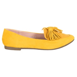 Nio Nio Mocasines con flecos amarillo