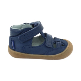 Sandalias de niño nabos Mazurek 1187 azul marino marina