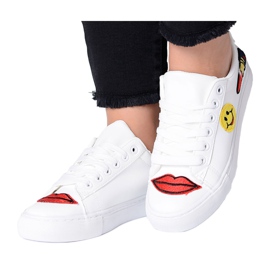 Zapatillas Deportivas Mujer Parches Blancos RedMouth