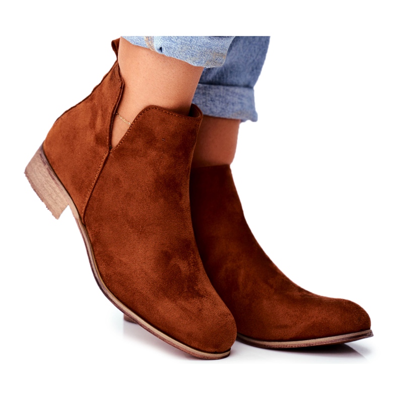 EVE De Mujer Botas Con Tacón Plano Primavera Camel Viva marrón
