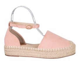 SHELOVET Alpargatas Con Hebilla rosa