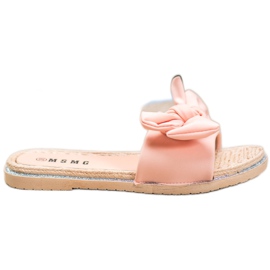 SHELOVET Zapatillas de color rosa claro con estilo