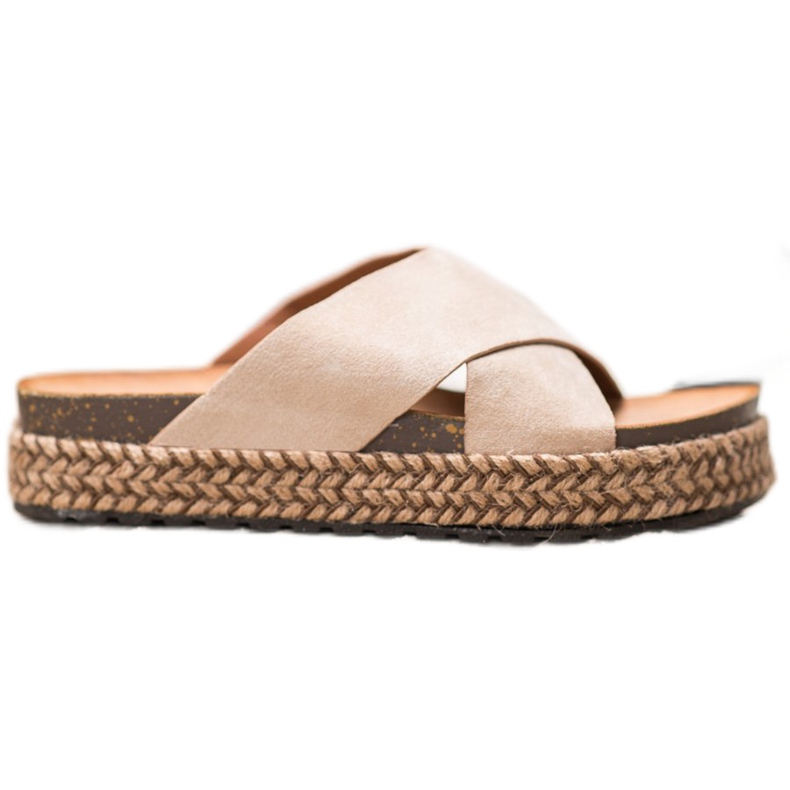 Comer Zapatillas cómodas en la plataforma beige Comer Zapatillas cómodas en la plataforma beige