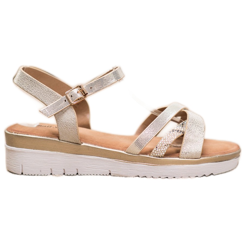 Small Swan Sandalias de cuña baja dorado Small Swan Sandalias de cuña baja dorado