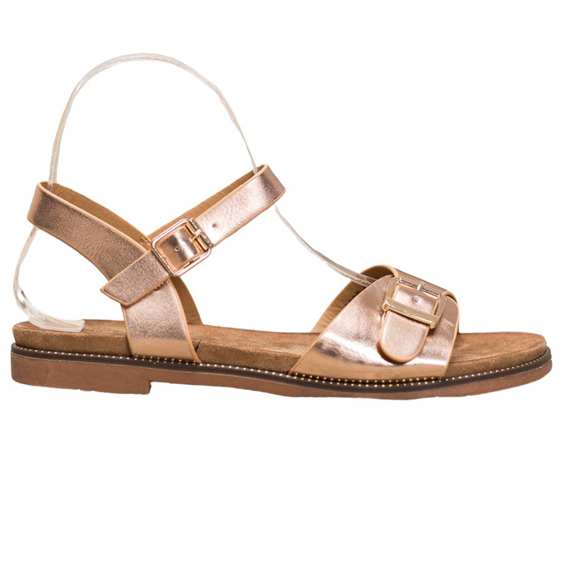 Small Swan Sandalias Doradas Con Hebilla dorado Small Swan Sandalias Doradas Con Hebilla dorado