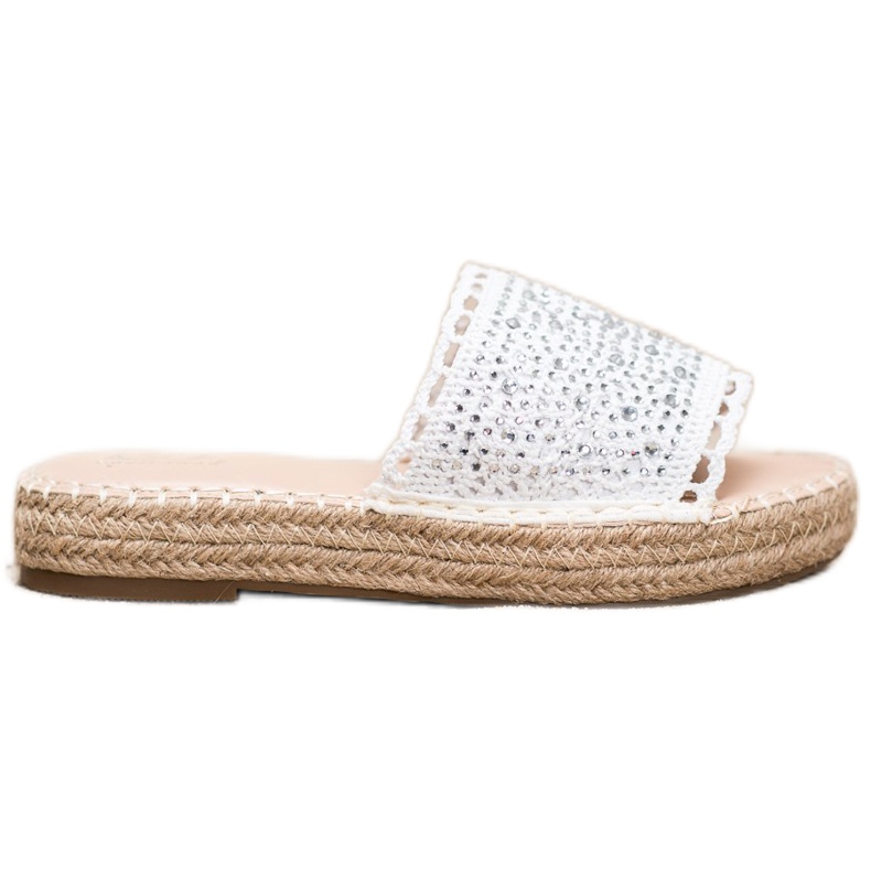 Small Swan Pantuflas con Cristales blanco Small Swan Pantuflas con Cristales blanco